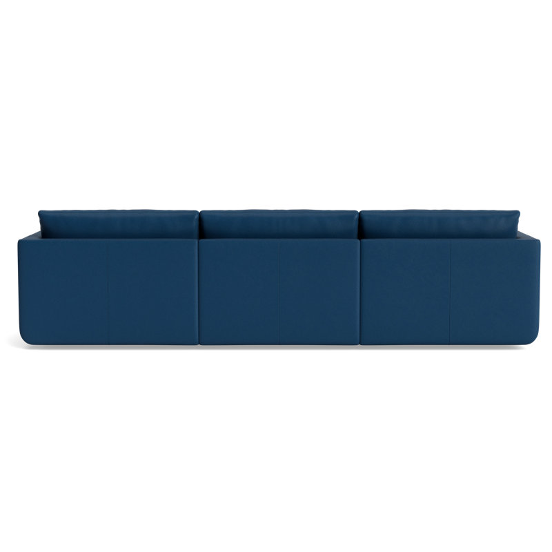 Eva Modular Sofa, Leather - Deep Blue