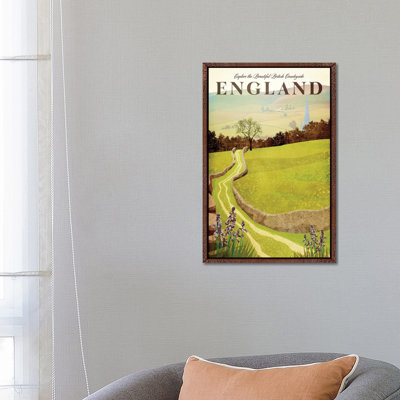 England-British Countryside by Bragi Ingibergsson - 1 Piece Single Picture Frame and Floater Frame Wall Art on Canvas