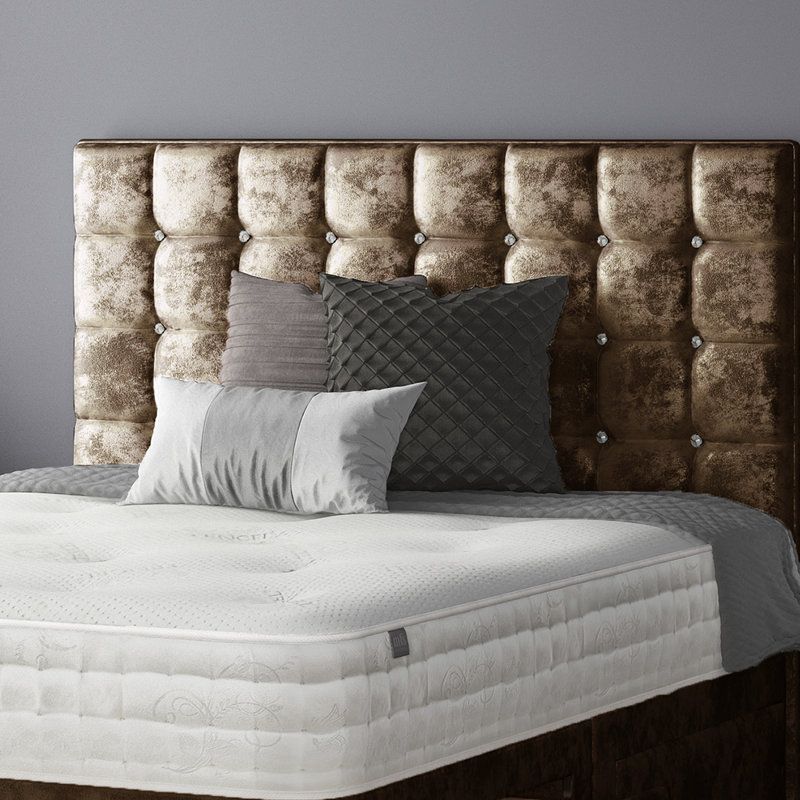 Rochester Upholstered Headboard, Double (4'6), Truffle