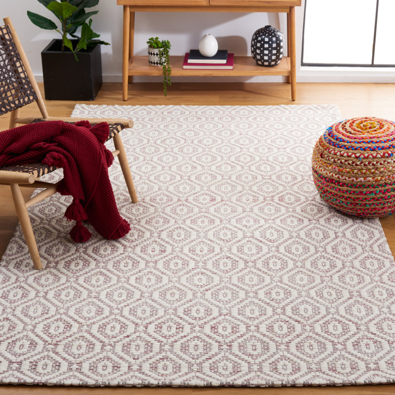 Jayliz Hand Woven Performance Geometric Rug, Rectangle 4' x 6'