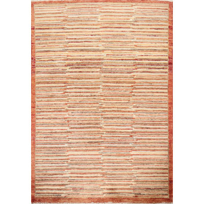 Tapis rayé fait à la main 3 x 4 Gabbeh