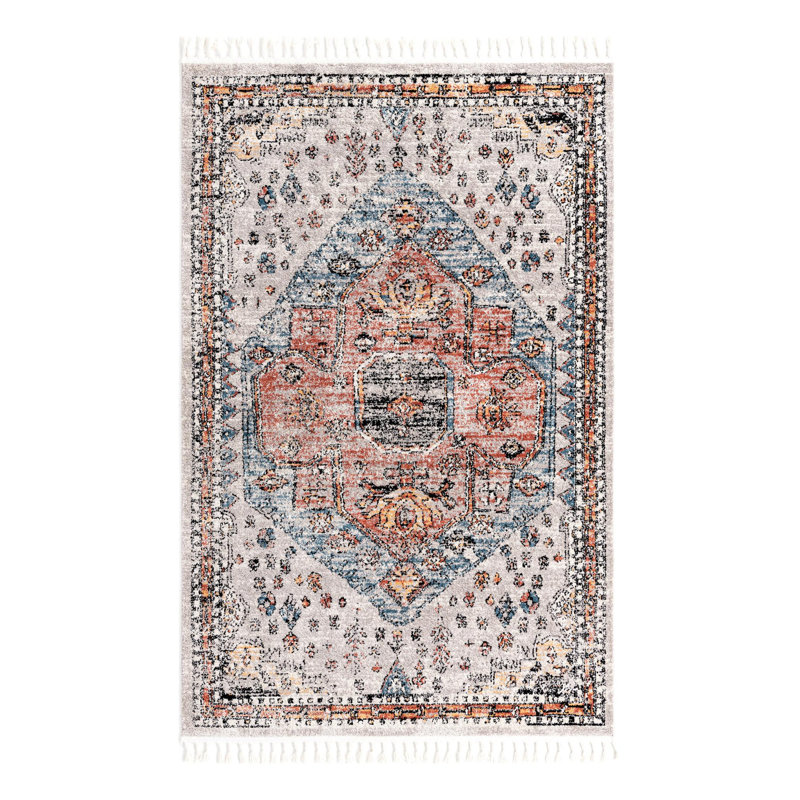 Tapis gris Albia, Rectangle 5 pi 3 po x 8 pi