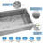 36" L x 22" W Workstation Farmhouse Apron Front Kitchen Sink Undermount 16 Gauge Stainless Steel Single Bowl With Accessories-120641802