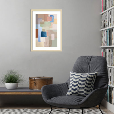 «Kaleidoscope 1» par Sally Ann Moss, impression sur bois encadrée