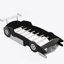 Lit plateforme simple en forme de voiture de course avec roues, conception accrocheuse et fabrication robuste pour un confort et une sécurité maximaux-1549397132
