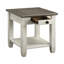 Table de bout avec tiroir et tablette inférieure, table centrale