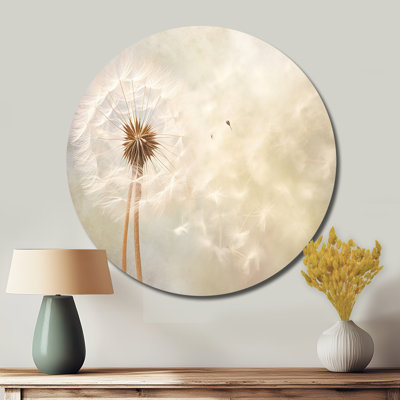 Gamino - Floral Round Metal Art