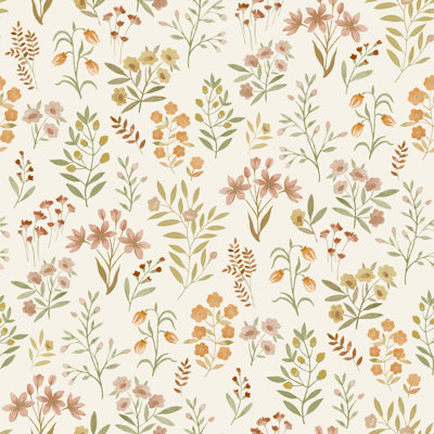 Inia Collection Floral Leaf Wallpaper Roll