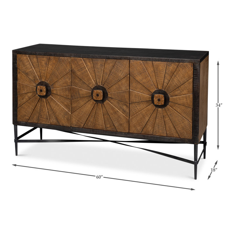 Luke 60'' Solid Wood Sideboard