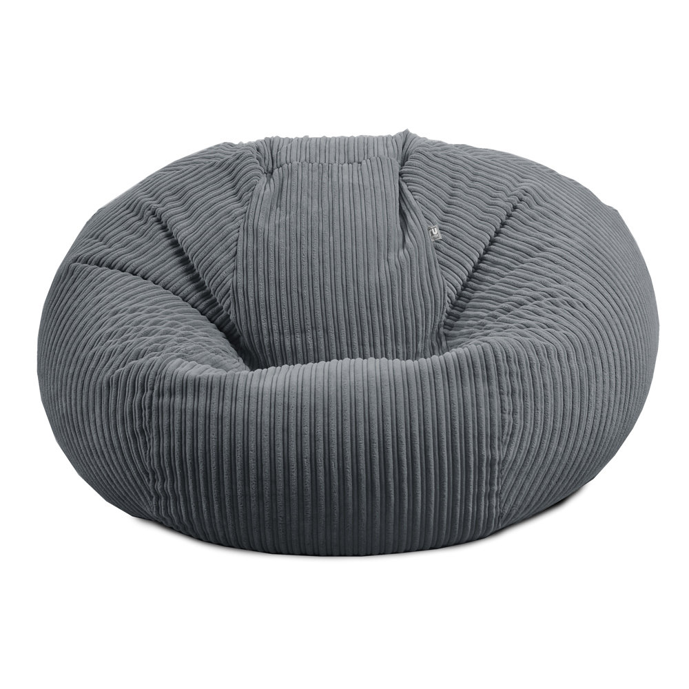 rucomfy Beanbags Jumbo Corduroy Huge Adult Bean Bag Chair. Extra Large Living Room Lounger. 125 (H) cm x 120 (W) cm