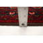 Tapis bleu marine foncé en laine noué à la main de conception unique 3 pi 1 po x 6 pi New Age