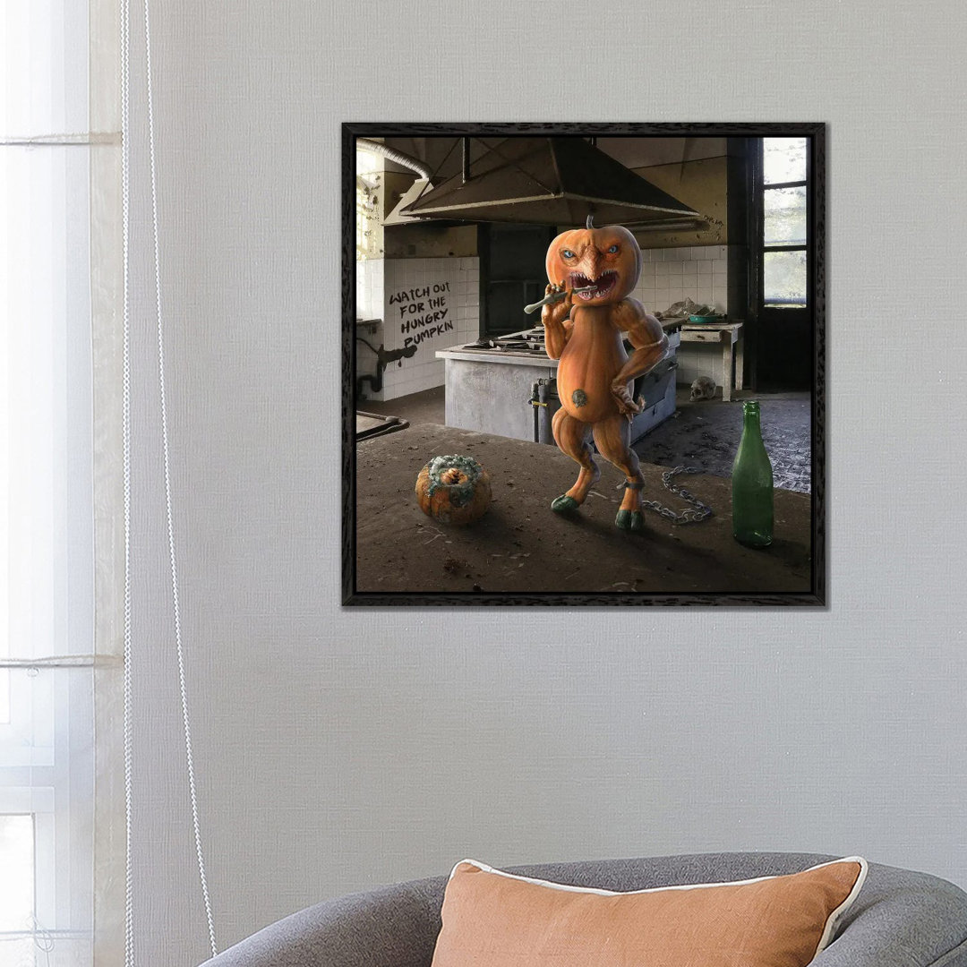 Tiny Kitchen Monster: Kürbis von Spielsinn Design - Gallery-Wrapped Canvas Giclée on Canvas