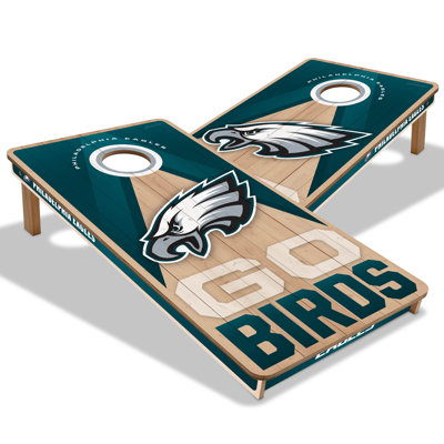 YouTheFan NFL Philadelphia Eagles 2X4 Slogan Series Cornhole NO BAGS