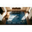 Tapis bleu antique chinois - Pékin