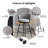 Swivel Bar Stool With Curved Weaving Design-1275744522