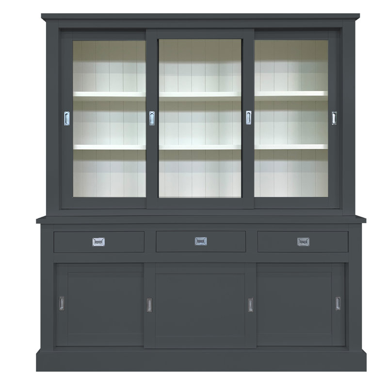 Lemire Display Cabinet, Anthracite Grey