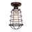Diaundra Steel Semi Flush Mount-21350152