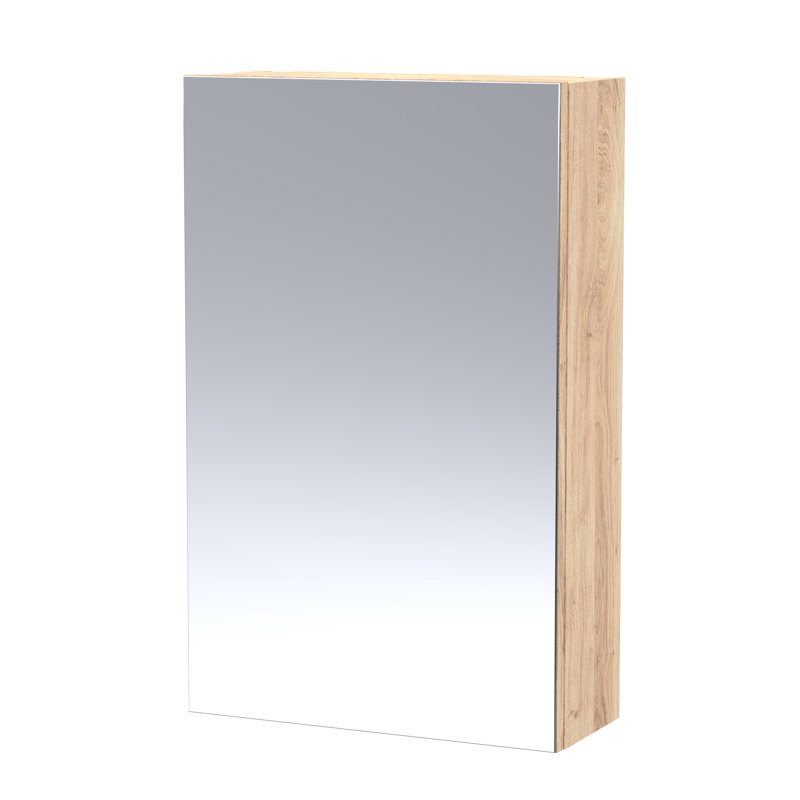 Fusion 450mm W 715mm H Surface Framed Medicine Cabinet Mirror Adjustable