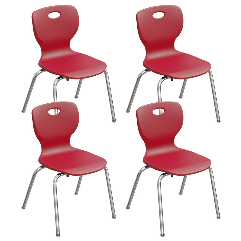Chaise d'étudiant empilable Classic, Rouge, 14"