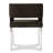 Seating Upholstered Solid Back Arm Chair in Black