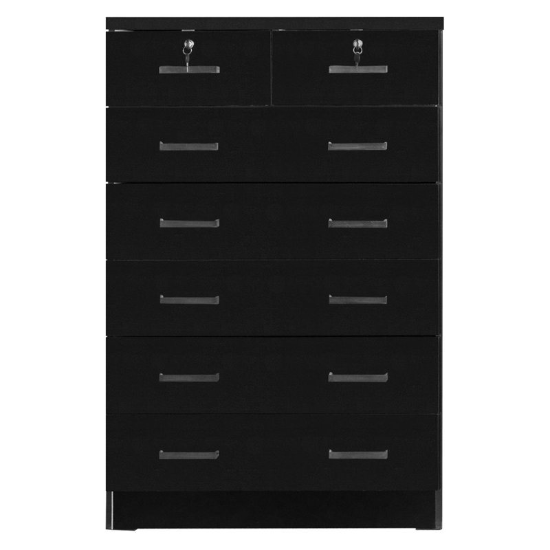 Maray 31.5'' W 7 - Drawer Dresser, Black