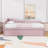 Twin Upholstered Daybed with Trundle-656438721