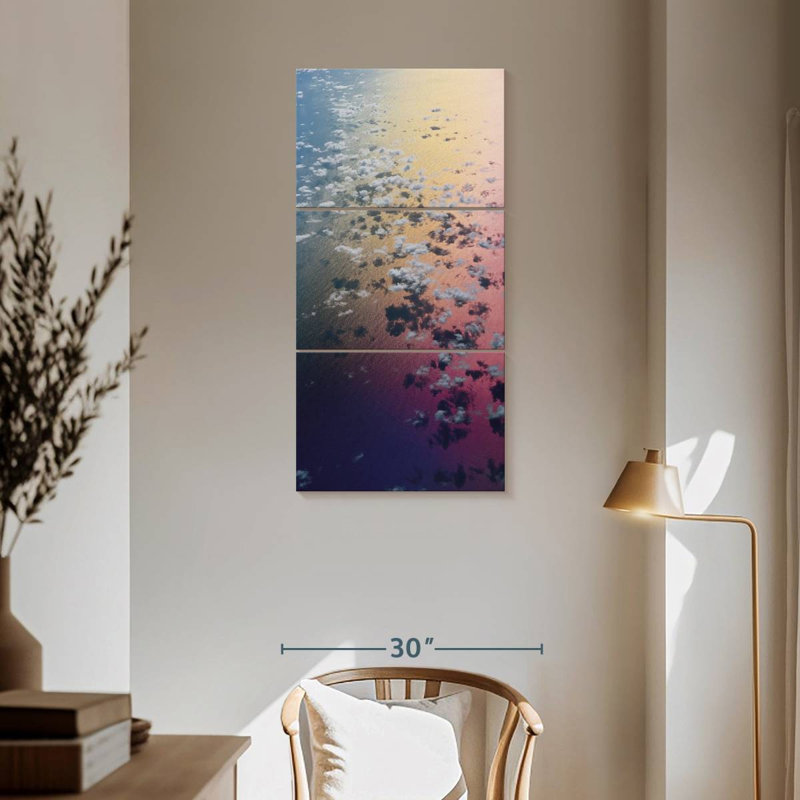 Ocean Surface, 62" H x 30" W