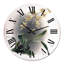 Orchidée rétro - horloge murale traditionnelle-60280919