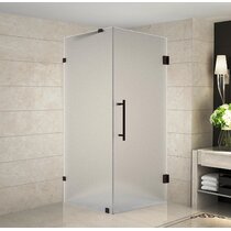 Frosted Glass Small Bathroom Shower Stalls u0026 Enclosures You'll Love in 2023  - Wayfair Canada