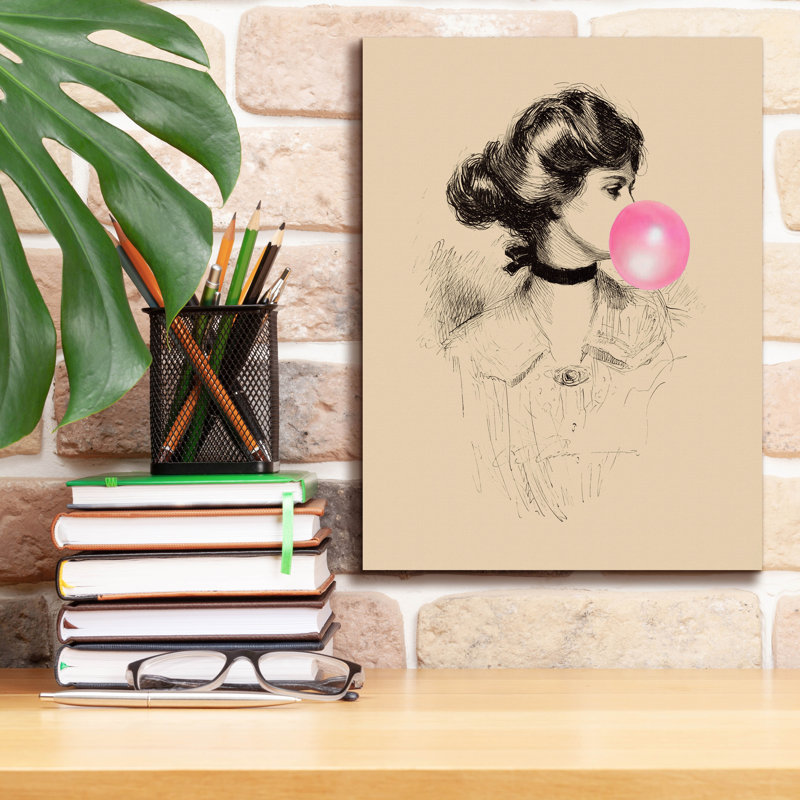 «Epic Graffiti», victorian mesdames misbehaving 1 »par Alicia Longley, art mural sur toile, 12 po x 16 po, H 16 po x l 12 po