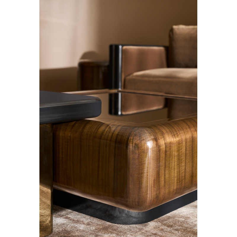 Caracole End Table, Brown