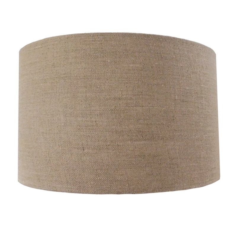 Hinderich Drum Lamp Shade ( Uno ), 27cm H x 40cm W x 40cm D, Brown