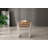 PERA Nesting Table Set of 3 Sturdy Side Tables, Modern Stacking Coffee End Table for Living Room, Bedroom, Office, Steel Frame, Rustic Brown and Off White
