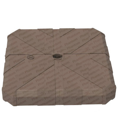 Base de parasol en porte-à-faux décalée, base de parasol d'extérieur robuste, base de parasol carrée