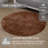 Home Weavers Classy Bathmat 100% Cotton Tufted Bath Rug, Extra Soft and Absorbent Bath Rugs, Non-Slip Bath Mats, Machine Washable bath rugs for Bathroom, 30" Round, Chocolate-588872262