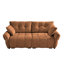 Premium Two-Seater Sofa - Ergonomic Design With High-Resilience Foam Cushions, Modern Chenille Fabric Upholstery For Living Room, Lounge, Office Space, Burnt Orange