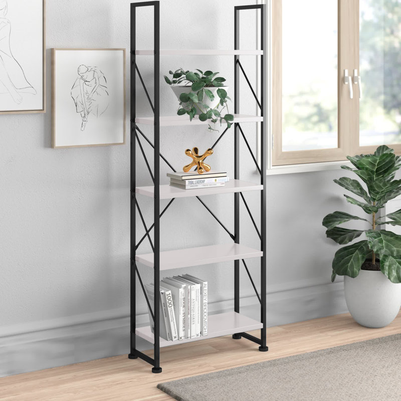 Bibliothèque standard Dossantos H 62,2 "x l 23,6", Blanc