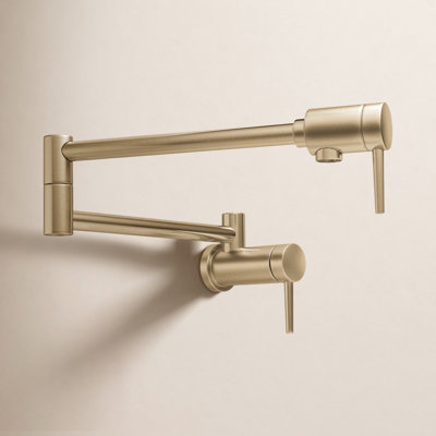 Contemporary Pot Filler Faucet, Wall Mount Pot Filler Kitchen Faucet
