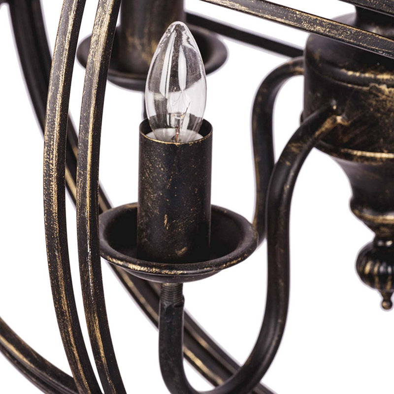 Mcglynn 4 - Light Iron Dimmable Urn / Bowl Chandelier