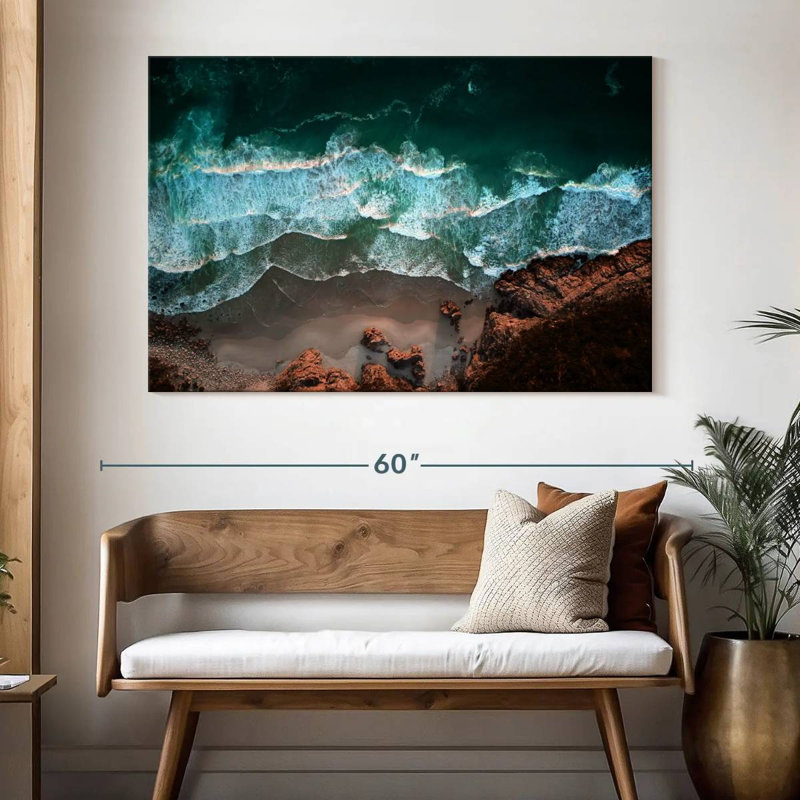 Gillard Coastal Ocean Waves, H 34 po x l 51 po