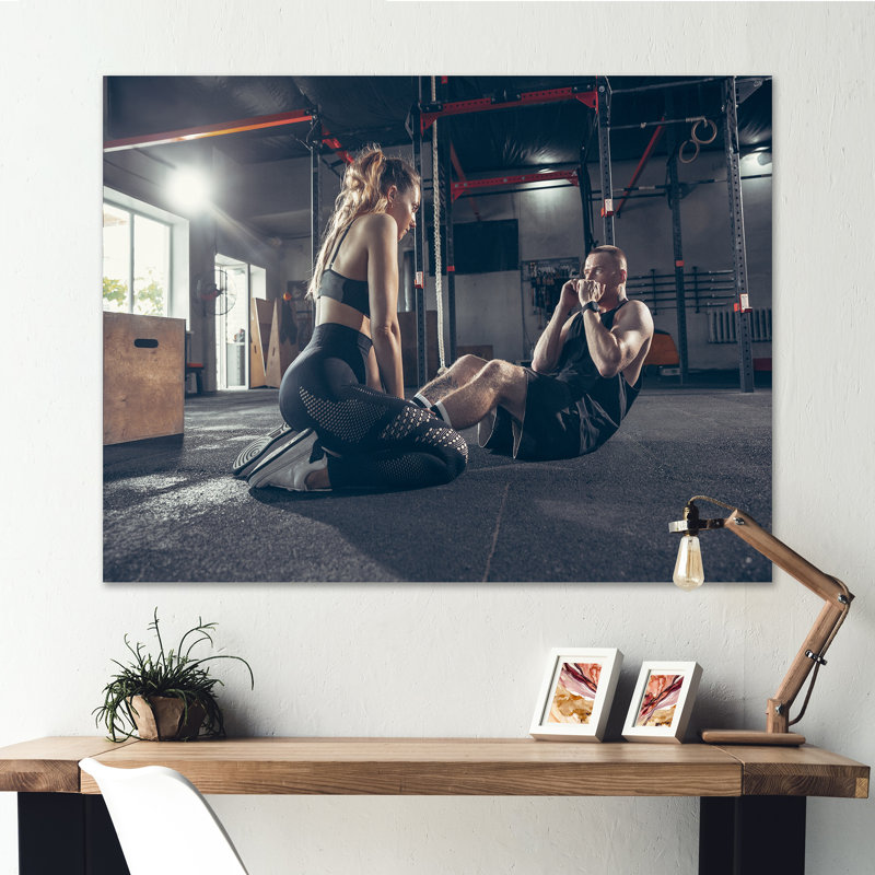 Couple de formation I sur toile, H 16 po x l 32 po x P 1 po, Toile tendue