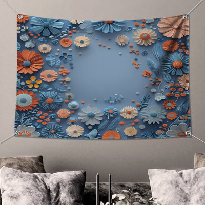 Tapisserie murale en papier - Fleurs