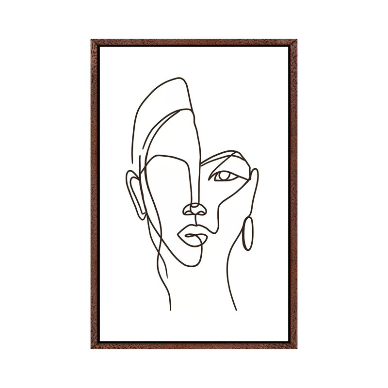 Perception - Print on Canvas, Classic Brown Wood Framed, 101.6cm H x 66.04cm W x 3.81cm D
