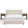 Queen Size Bedroom Set Upholstered Bed Frame With With Charging Station, Nightstand Set Of 2 With Storage