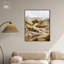 Art Remedy Winter End Rock Mountain, paysage encadré, style aquarelle 56938-99484036-99484037