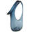 Kyonne Glass Abstract Decorative Blue Vase with Cutout Handle and Elongated Opening-1637433268