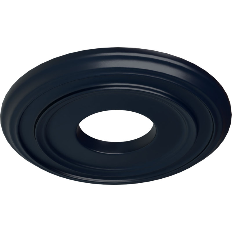 Médaillon de plafond H 12,375 po x l 12,375 po x P 1,125 po, Rêve de minuit
