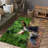 Decorative Non-Woven Thin-Type Printed Rug with Intricate Floral and Geometric Design for a Stylish Touch to Your Living Space or Bedroom Decor-128015098