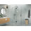 Halo 57 in. x 35 in. x 78 in. 90-degree Fully Frameless Glass Hinged Shower Enclosure