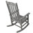 Wooden Oversized Porch Rocker Chair With Wide Seat And Tall Backrest,High Back Smooth Rocking Chairs For Outdoor & Indoor-1910838840